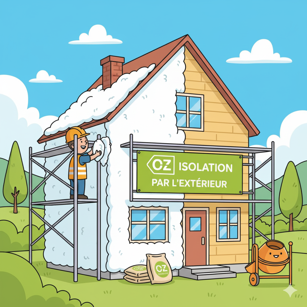 Isolation extérieure à Saverne